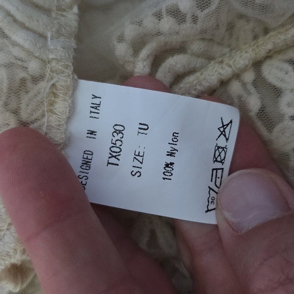 NWT Chic Cream Lace Swim Coverup - Picture 8 of 10